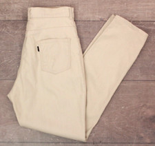 VTG Women's 60s Levi's Big E Cream Color Pants / Jeans Sz 28.5" 1960s High Waist