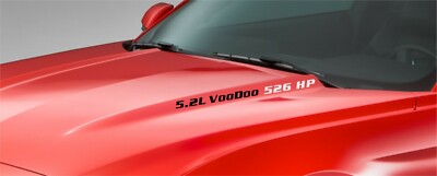 FORD MUSTANG  5.2L VooDoo 526 HP HOOD DECAL SET