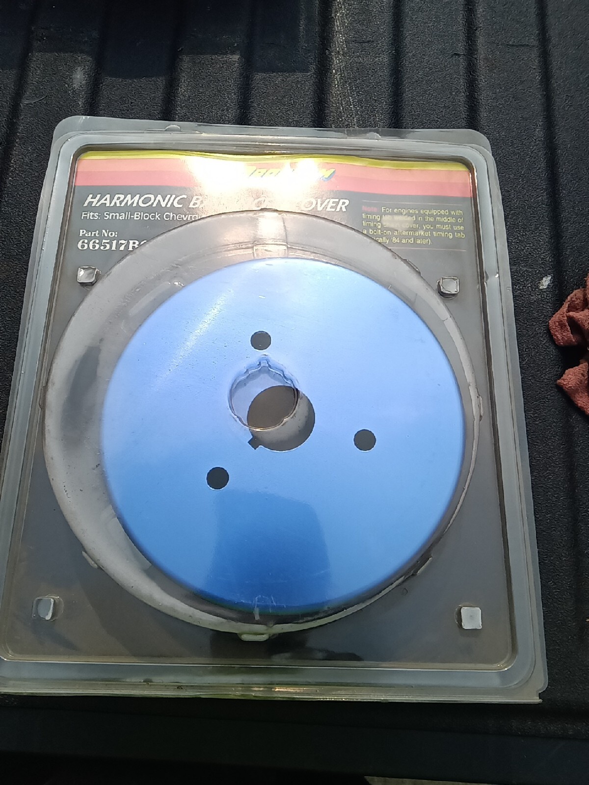 SBC 305 327 350 Harmonic Balancer Cover w/ Timing Marks 6 3/4" CHROME