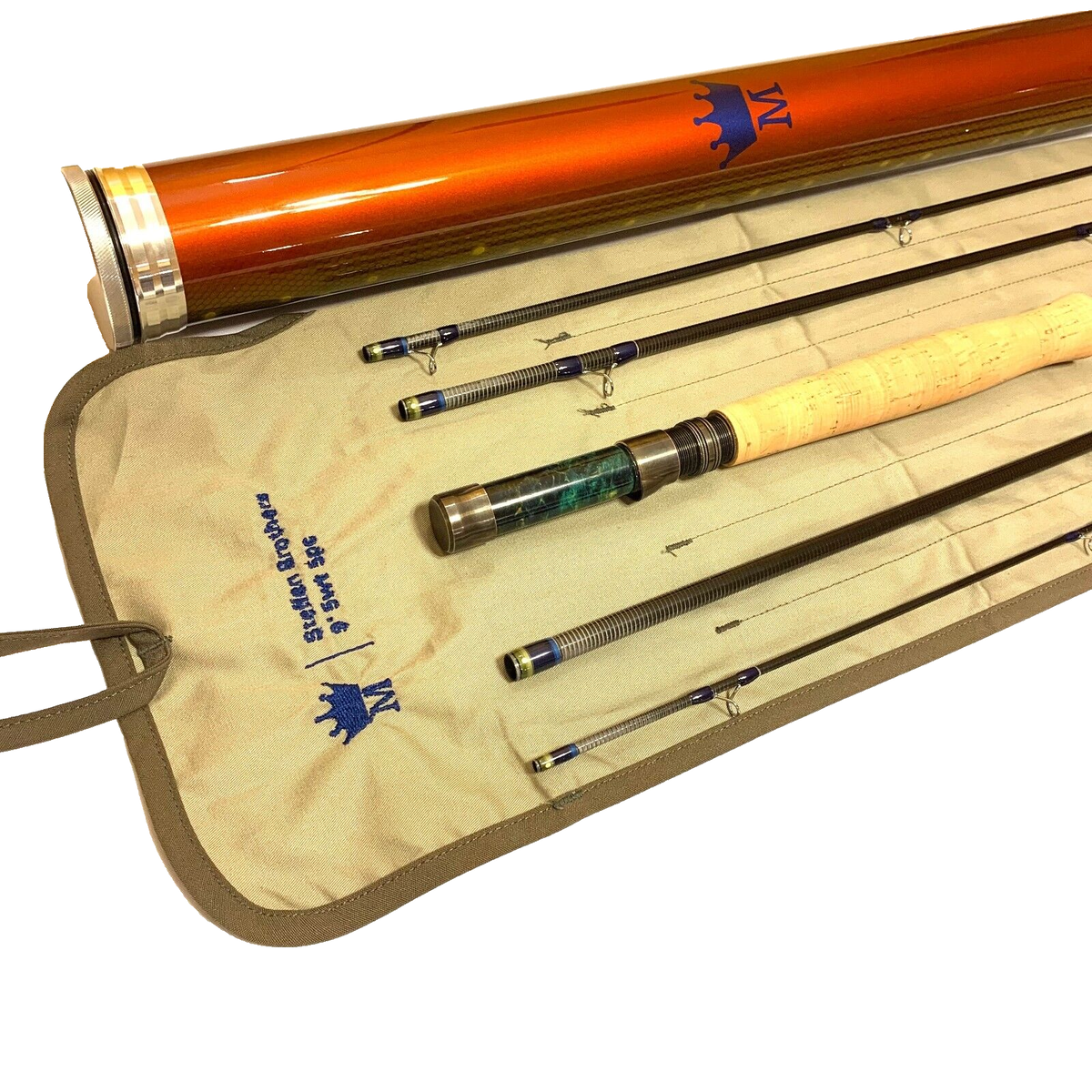 Custom Steffen Bros 9' 5wt 5pc Fly Fishing Rod | eBay Custom Steffen Bros 9' 5wt 5pc Fly Fishing Rod | eBay