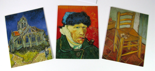 VAN GOGH GRUSSKARTEN 3ER SET (NEU KOMPLETT MIT UMSCHLÄGEN) INNEN LEER - Bild 4 von 4