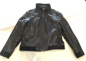 leather jacket leopard print lining