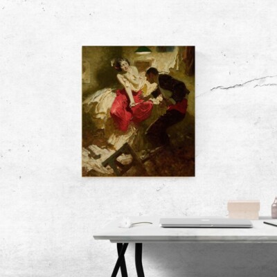 Dean Cornwell: Das rote Tuch. Fine Art Giclée Museum Luxus Geschenk Druck
