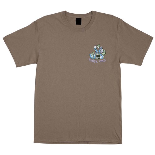 Santa Cruz Screaming Scratched Hand T-Shirt - Dusty Brown