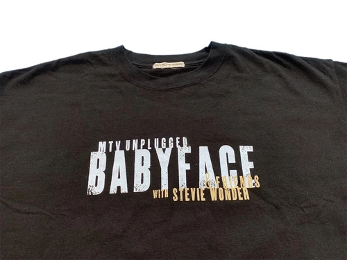 MTV Unplugged Babyface Friends Stevie Wonder Ba 1990s vintage concert t-shirt, vintage, single stitch, B+ condition