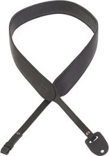 Levy's 2-inch-wide Butter Leather Banjo Strap - Black