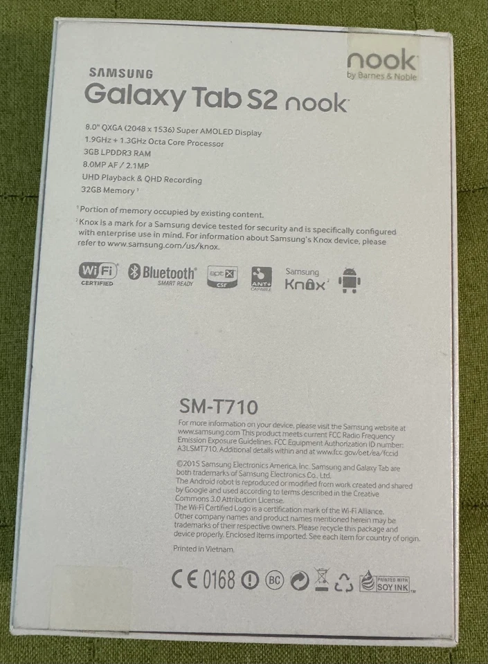 nook by Barnes & Noble - Samsung Galaxy Tab S2 nook con funda de cuero Foto 3 de 4