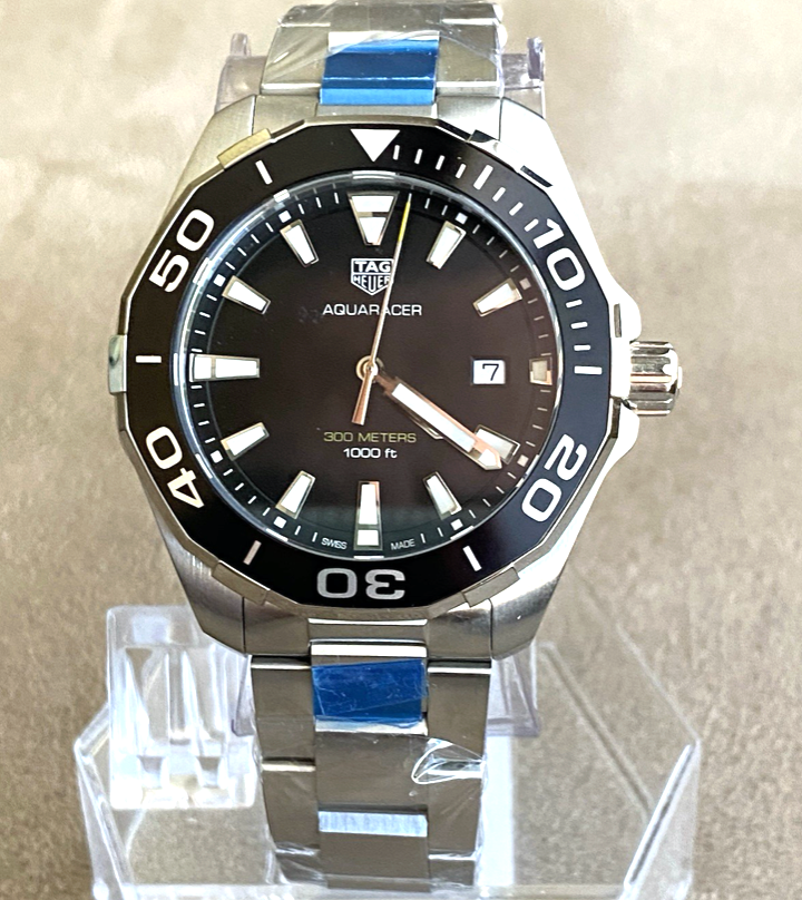 Tag Heuer Aquaracer WAY101A.BA0746 Black Dial Quartz Watch Box