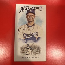 Mookie Betts 2025 Topps Allen & Ginter #N222-8 1889 N22 Mini SP LA Dodgers