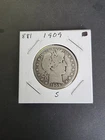 1909-S Barber Half Dollar In Good Condition