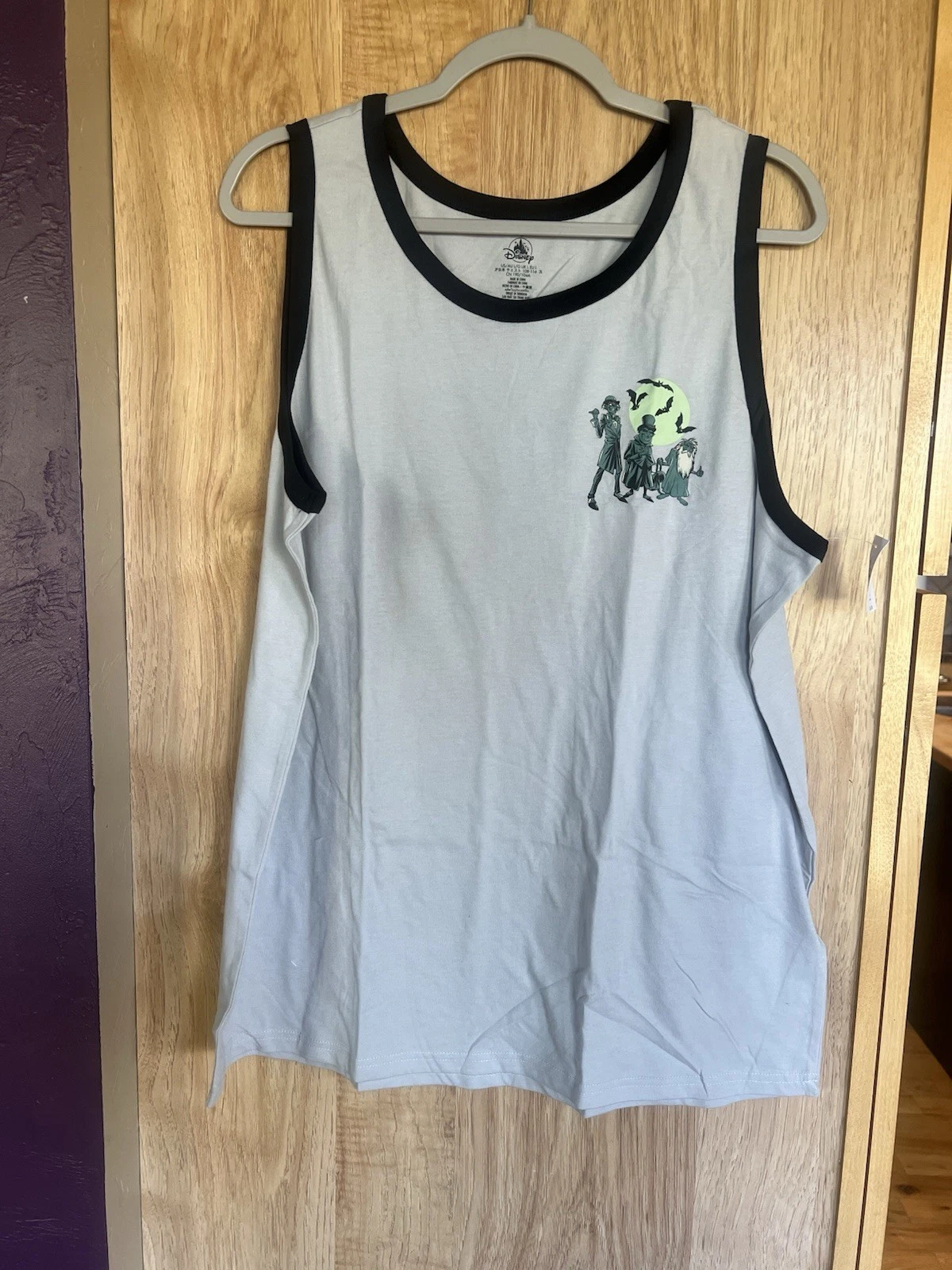 Disney World Disneyland Haunted Mansion Tank Top Shirt Men XL Hitchhiking Ghost