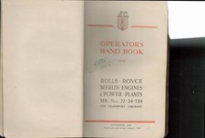 ROLLS-ROYCE MERLIN ENGINES & POWER PLANTS MK. 22.24 OPERATORS HAND BOOK -1944