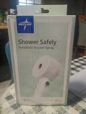 MedLine Shower Safely Handheld Shower Spray Extra Long White 7' Hose