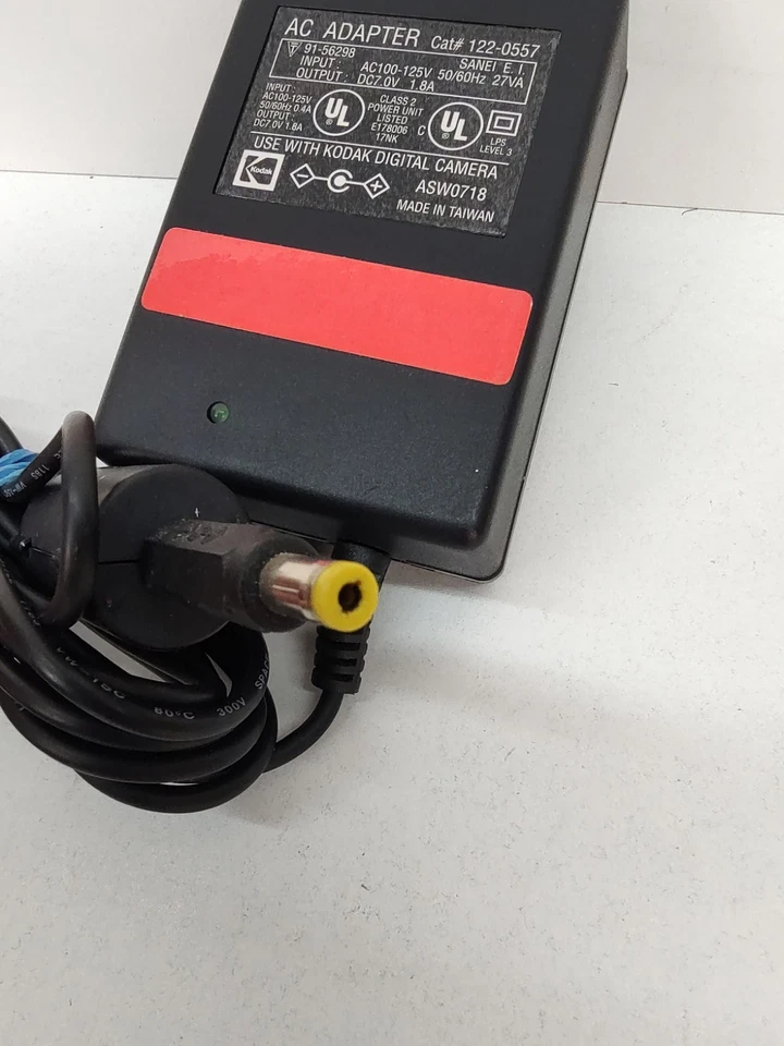 Kodak AC Adapter 7V 1.8A for Kodak Digital Camera ASW0718 Genuine OEM Part - Image 3 of 4