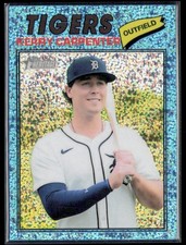 2026 Topps Heritage #343 Kerry Carpenter Chrome Light Blue Sparkle Refractors