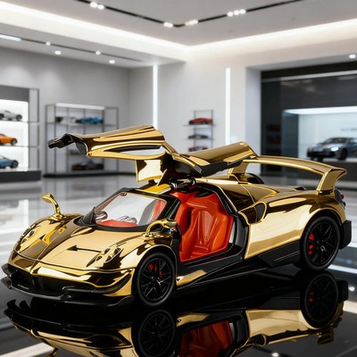 1:24 Pagani Huayra BC Electroplating Alloy Car Model Diecast Sound