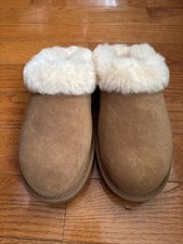 UGG Fur Lined Slippers Women's Cluggette In Chestnut Size 10 NEW