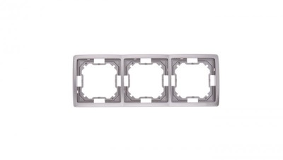 Simon Basic Standard Ramka potrójna uniwersalna stal inox BMR3/21