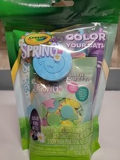 CRAYOLA Spring KIDS' "Color Your Bath" Set Bomb, Confetti, Pens, Paints    NEW