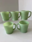 Vintage Fire King Jadite D-Handle Coffee Mugs 5