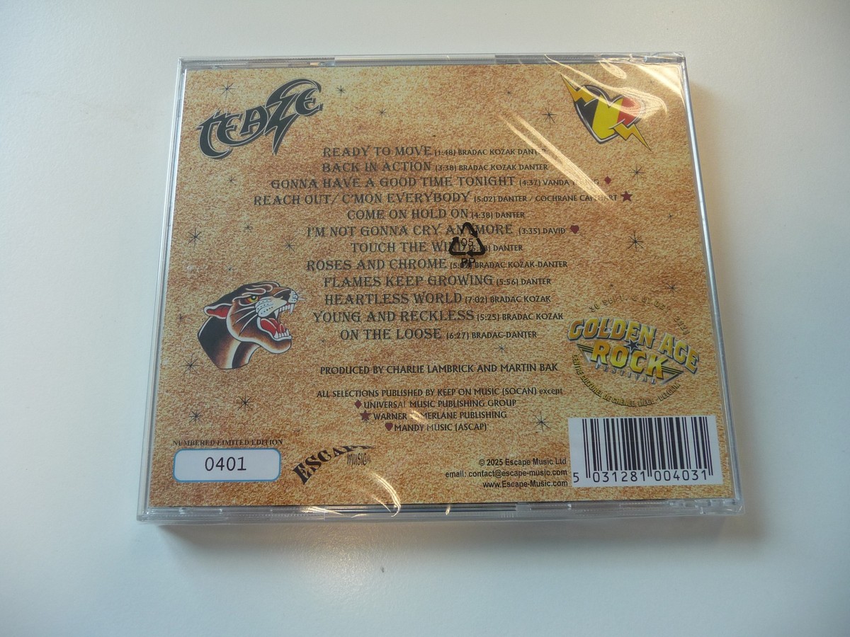 CD TEAZE - LIVE AT LIEGE / ESCAPE MUSIC RECORDS 2025 / SS HARDROCK
