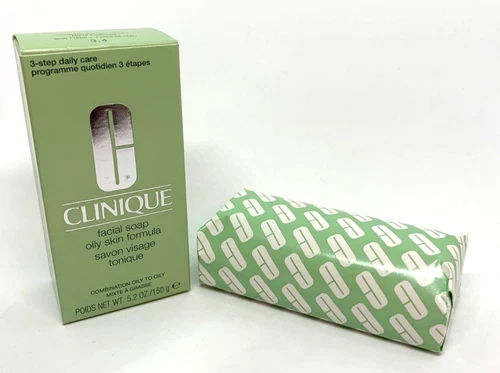 CLINIQUE Facial Soap BAR Oily Skin Formula (5.2oz/150gm) Full Size BNIB  # 3, 4