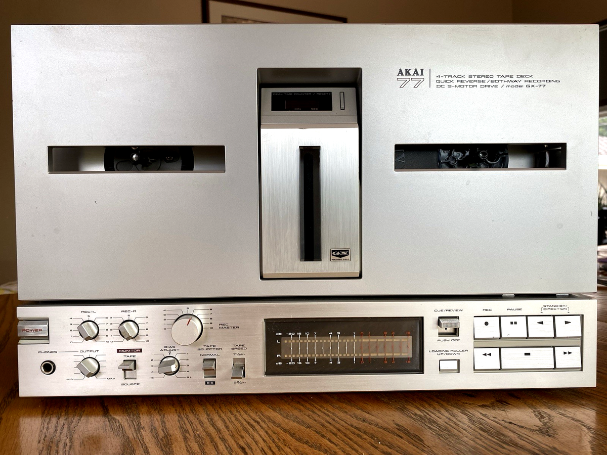 Akai GX-77 Stereo Reel to Reel Tape Recorder TESTED Working