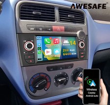 7'' Autoradio Android 14 Carplay Für Fiat Linea Grande Punto Navi GPS WIFI BT FM