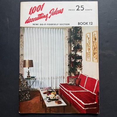 Conso 1,001 Decorating Ideas Book 12 Vintage Booklet MCM