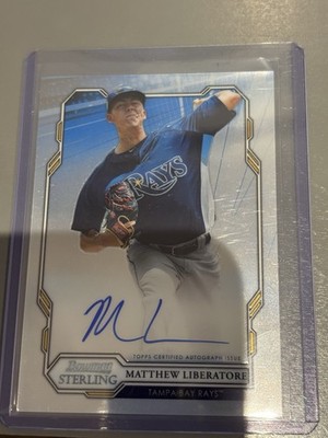 2019 Bowman Sterling Prospect Autographs Matthew Liberatore #Bspa-Ml
