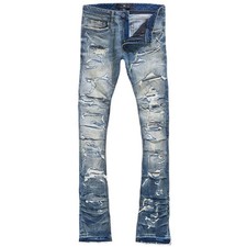 Jordan Craig Men's Jeans Martin Stacked Ripple Effect Denim Desert Strom