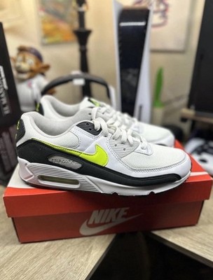 Nike Air Max 90 White Hot Lime Green VNDS Size 8.5 - CZ1846-100 | eBay
