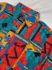 VTG Wrangler Brushpopper XL-tail 16 1/2x35 Yolkes Anstract Western Cowboy USA 