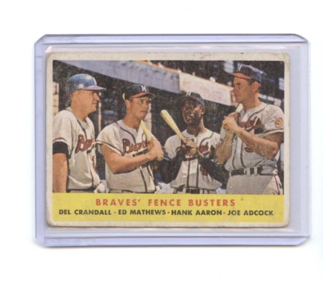 1958 Topps Milwaukee Braves Fence Busters Hank Aaron/ Mathews #351⭐️💥🎯 GVG