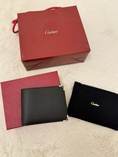 Cartier Black Leather Must de Cartier Wallet Black