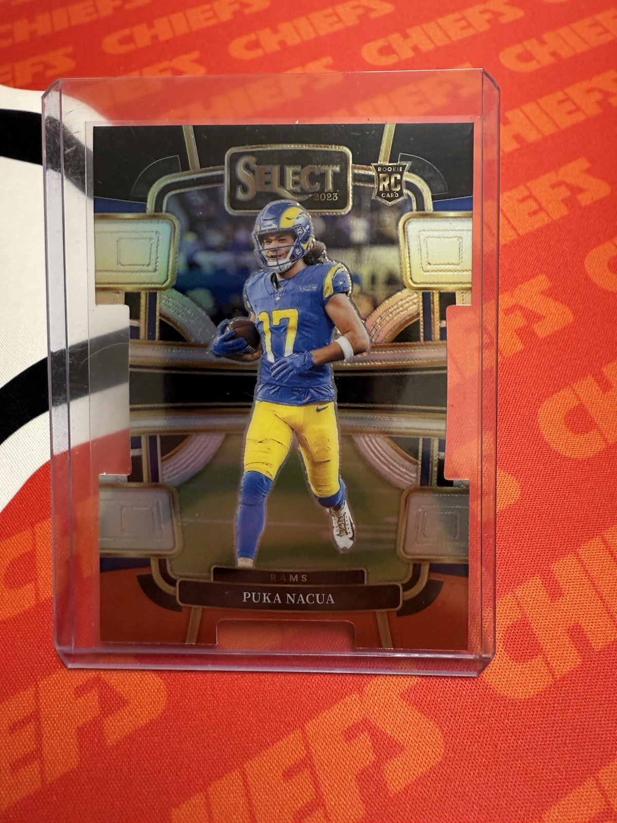 2023 Panini Select - Concourse Puka Nacua #56 Black & Red Prizm Die-Cut (RC)