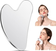 Stainless Steel Gua Sha Facial Tools, Tighten Skin Massage Guasha Beauty Tool...