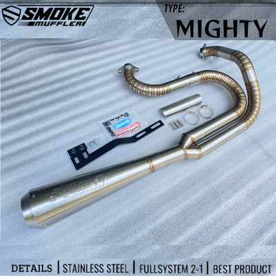 2 in 1 Auspuffrohre Schalldämpfer passend für Harley-Davidson Dyna Super Glid...
