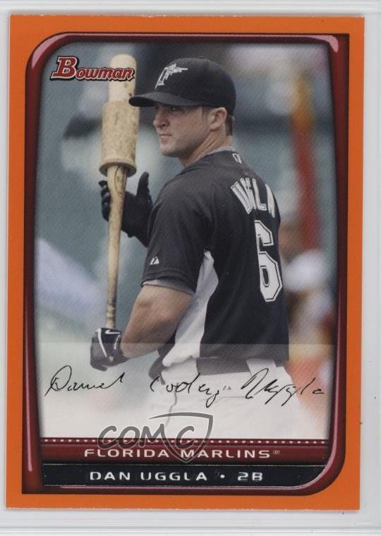 2008 Bowman Orange 187/250 Dan Uggla #134 r9d