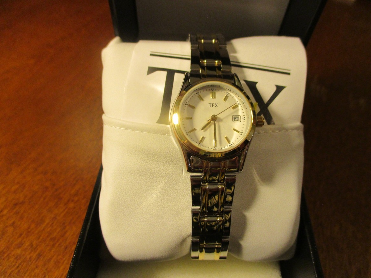 Womens Bulova TFX 38M100 Wrist Watch Womans TFX two tone 38M100 watch with date - Brand new in  main image 4