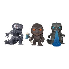 Godzilla vs Kong Funko POP 3 Pack | Godzilla | Mechagodzilla | Kong