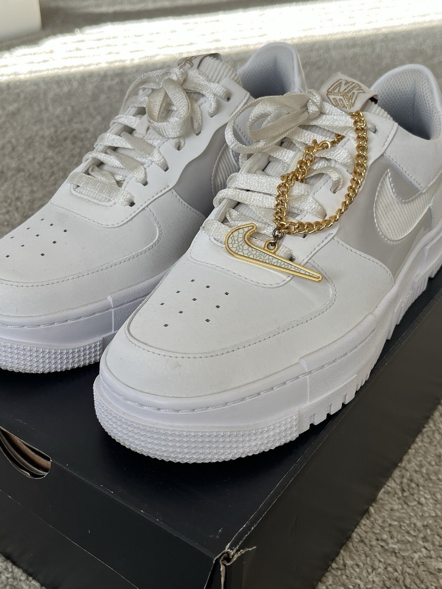 Nike Wmns Air Force 1 Pixel 'White Gold Chain' US Wmns 9.5