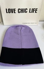 Rosoz Beanie Men Women Unisex Winter Hat Reversible Soft Warm Cozy Purple New