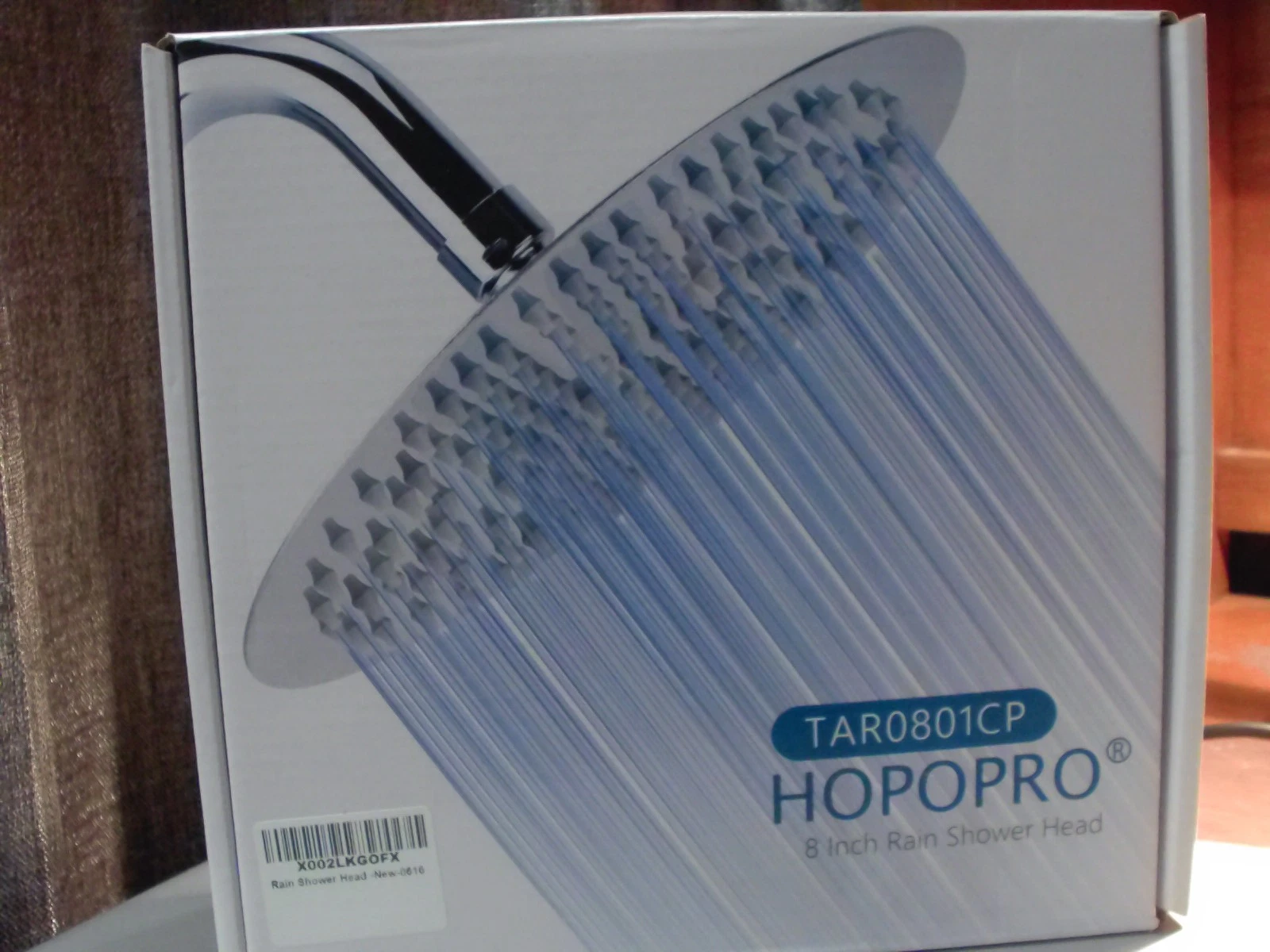 Hopopro 8” Rain Shower Head High Pressure Stainless Steel Rainfall Shower Head