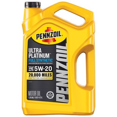 Pennzoil Ultra Platinum Full Synthetic 5W-20 Motor Oil, 5 Quart