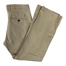 Polo Ralph Lauren Pants Mens 32x30 Beige Chino Stretch Straight Fit Twill READ