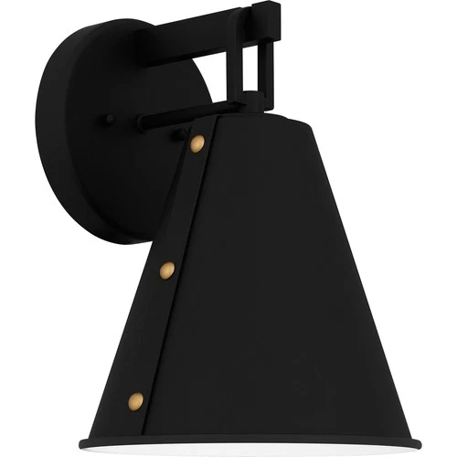Hyde 1-Light Outdoor Wall Mount in Matte Black - Picture 2 of 7