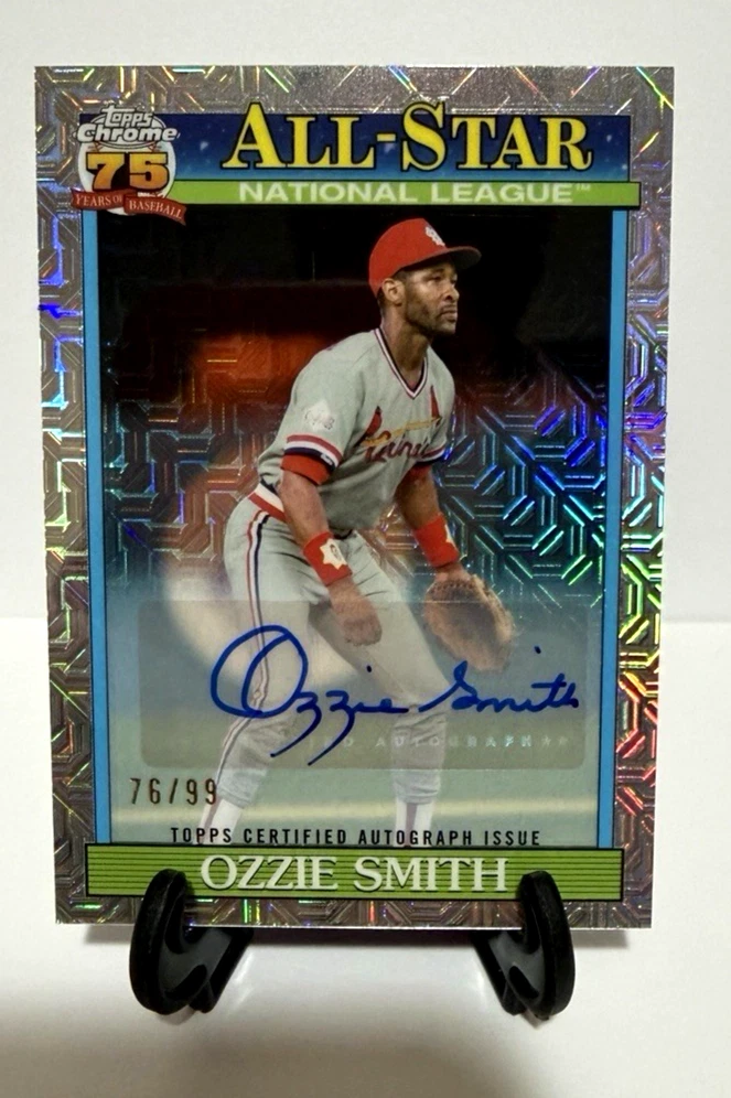 Ozzie Smith Baseball Serial Numbered Sports Trading Cards