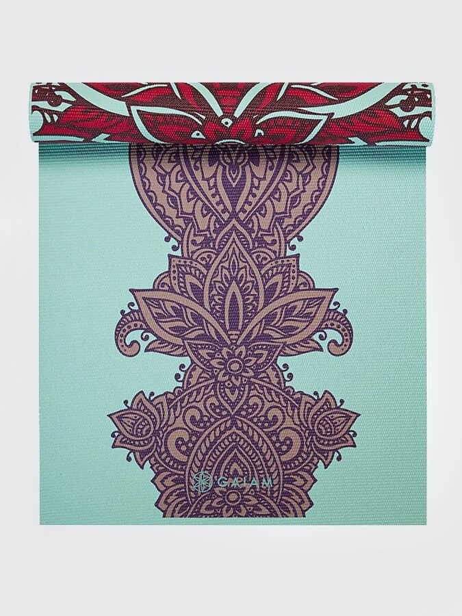 Gaiam Reversible Zara Rogue Yoga Mat 6mm Non-Slip Gym Exercise Fitness Matt - Image 4 of 4