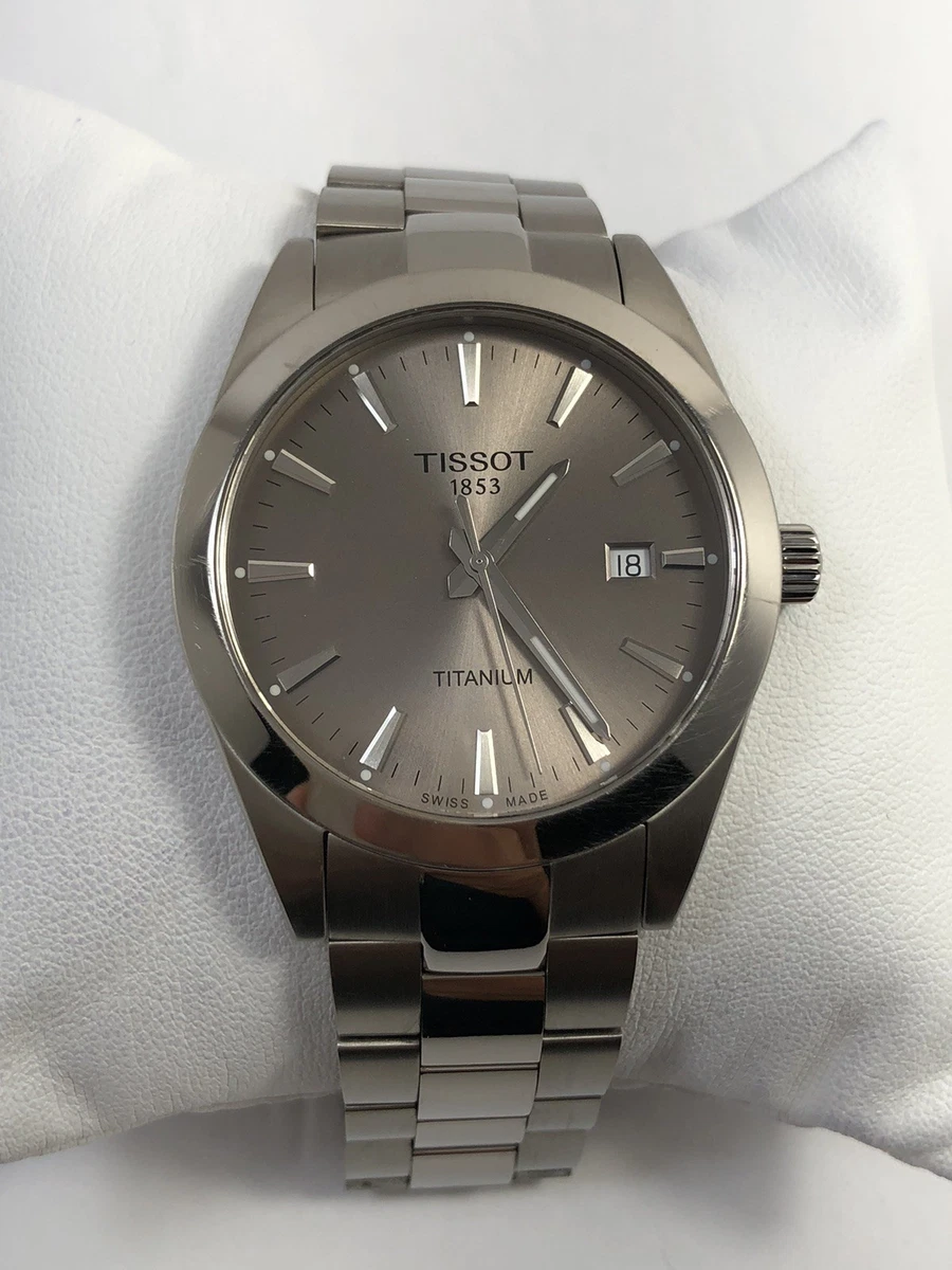 Reloj Hombre Tissot Caballero Cuarzo Esfera Gris Titanio T1274104408100